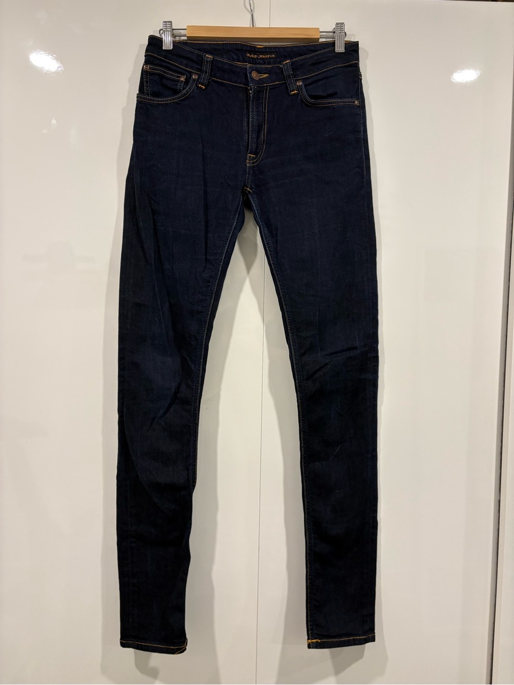 Nudie Jeans, dark wash, Skinny Lin - stretch denim
